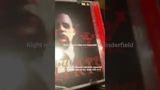 #cassette #cd Making a Marilyn Manson antichrist superstar bootleg cassette tape on my Sony CFD&ndash;V17