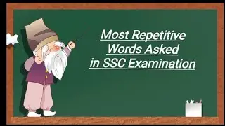 #sscexam #sscchsl #ssccgl #sscgd #most repetitive words #sscexam 2024 #@muskanrai1203
