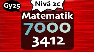 Matematik 7000 Niv&aring; 2c 3412 matte 2c gy25