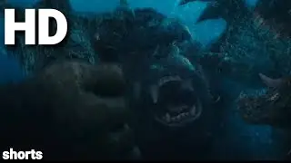 Godzilla vs Kong - Kong Headbutts Godzilla Underwater Scene | Godzilla Vs Kong (2021) | Shorts