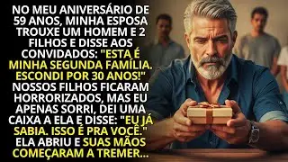 No meu aniversário, minha esposa trouxe a família escondida por 30 anos, eu entreguei uma caixa…