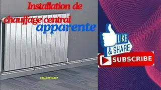 Installation de chauffage central apparente