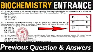 Msc Biochemistry entrance exam previous year question paper and answers 2019! l Hyderabad University