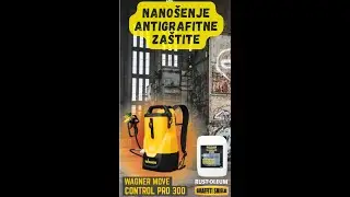 Nanošenje antigrafitne zaštite uređajem Wagner Control Pro MOVE 300