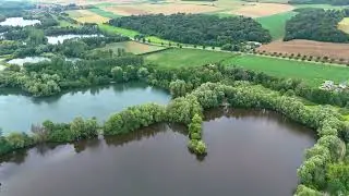 Lac Senarpont: Serene Aerial Views Over Water & Nature