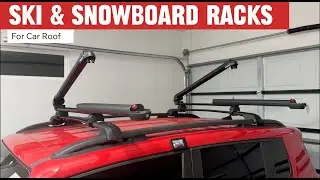 Ski & Snowboard Roof Rack Review | Sliding Extension, Fits 6 Skis or 4 Snowboards