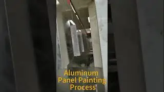 Aluminum Panels Painting Process #fa&ccedil;ade #architecture #wall #curtainwall #design #aluminum