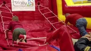 2013-07 Elias & Josiah Compete On Rope Ladder Challenge