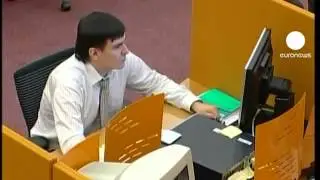 Moskaus B&ouml;rse wagt sich auf das B&ouml;rsenparkett.