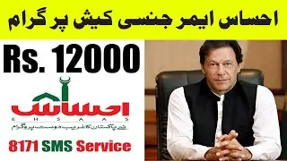 how to get Ehsaas Program Emergency Cash | 8171 sms service