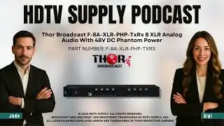 Thor Broadcast F-8A-XLR-PHP-TxRx 8 XLR Analog Audio With 48V DC Phantom Power