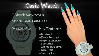 Casio watch 2025 | G Squad women | G Shock GMD B300 3DR | Mint Green G shock for women 💃🏻⌚︎💚🫧
