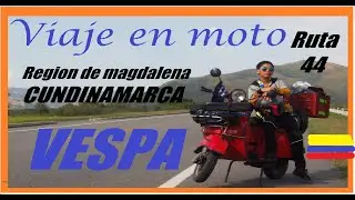 viaje en vespa por la  región del  magdalena de (cundinamarca) Colombia
