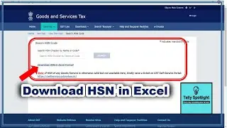 Download HSN in Excel format # Shorts | GST Latest Update in HSN Search
