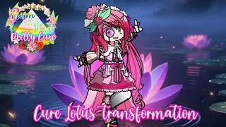 Prism of the Floret Pretty Cure||Cure Lotus' transformation