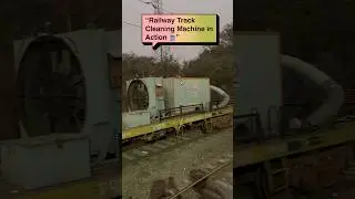 Railway Track Cleaning Machine | Patari ka kachra kaise saaf hota hai?