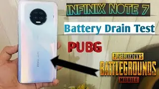 Infinix Note 7 Battery Drain Test with PUBG | Infinix Note 7 PUBG Battery Test
