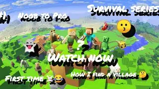 My First Ever Survival Series In Youtube channel 🤫🤔| MINECRAFT Survival Series Gameplay|⛄ Happy 2026