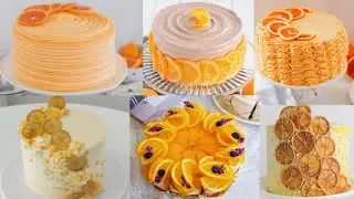Orange cake decorating ideas