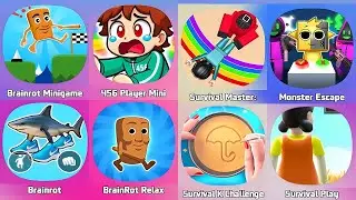 Prison Challenge Survival, Rat Dance, 456 Squid Survival, 3D Run Challenge, Squid Game 3D