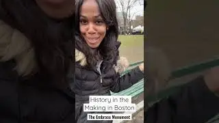 The Embrace monument in Boston unveiling ceremony #shorts #boston #theembrace #mlk #history