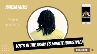 Loc's in the Army (5 minute Loc hairstyle) #locs #locsinuniform