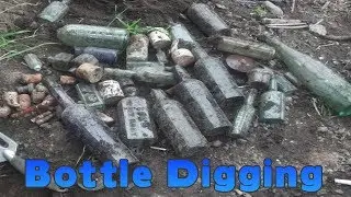 bottle dump digging Edinburgh amazing poison bottle a mega haul of Victorian bottles found