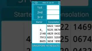 SINGAPORE POOLS 4D RESULTS | Singapore 4D Live Results 21-06-2023 | SGP TOTO LIVE RESULTS