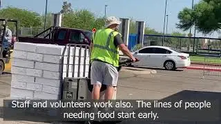 Drive-thru food distribution