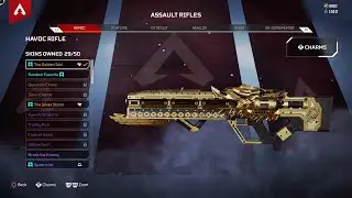 Apex Legends Havoc The Golden Idol Reactive Legendary Skin Showcase First & Third Person View