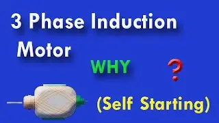 Why 3 Phase induction motor self start || Single phase motor not self start