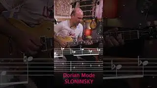 Dorian Mode- Intervallic lines #jazzimprovisation #guitarlessons #gibson #jazzmusic