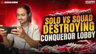 Solo vs squad gameplay Destroying  Conquerop Lobby #BGMILIVE