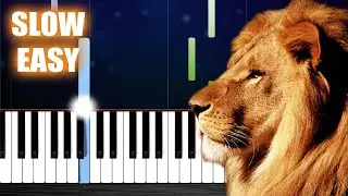 The Chronicles Of Narnia - The Battle Song - SLOW EASY Piano Tutorial by PlutaX