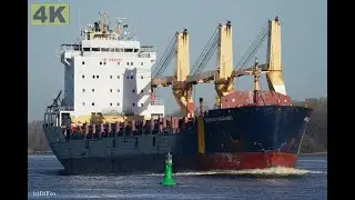 NORDIKA DESGAGNES - Shipspotting Germany 🇩🇪 IMO 9508316 - River Weser near City Oberhammelwarden -4K