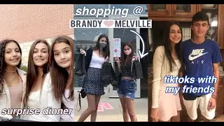15th birthday weekend in my life (shopping @brandy melville, surprise dinner, tiktoks w/ my friends)