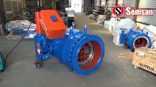 SEMSAN Hydraulic Controlled Plunger Valve with Counter Weight