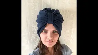 Как сшить шапку тюрбан. Шью теплую шапку из футера с начесом + подклад