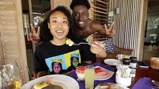 VACATION BREAKFAST MUKBANG🏝🍍 (VLOGMAS DAY 19)