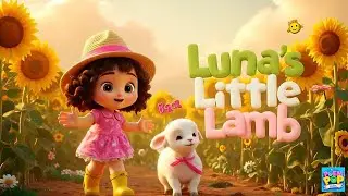 Luna's Little Lamb 🐑| No music Vocals Only | Poem Pop Kids #englishpoemforkids #kidspoem