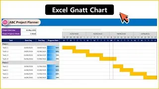 Simple Gantt chart template Excel - Gantt chart template free download - how to make a gantt chart