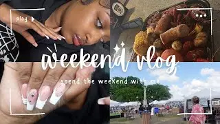 WEEKEND VLOG | Nails, Troy Fest, Shopping, Eyebrow wax