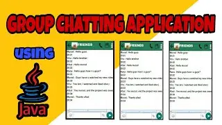 Group chatting Application | Java Swing | Socket Programming | Java Project | Networking Project
