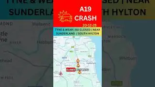 🚧 Авария на трассе A19 ⚠️ | В обоих направлениях | Информация о дорожной ситуации | Между A1231 и...