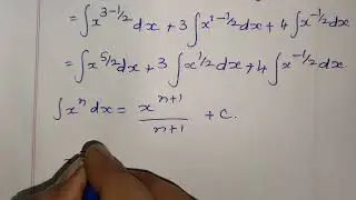 #integrate #education #∫x³+3x+4/√x dx #maths