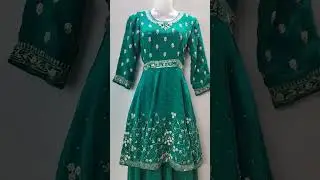 Short frock with lehenga boutique style bridal design 2025#new #tiktok