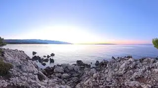 Island of Rab, 360 panorama through the lens of the Insta360x5 camera.