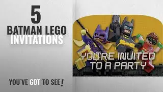 Top 10 Batman Lego Invitations [2018]: American Greetings Boy's Lego Batman Invite Postcards (8