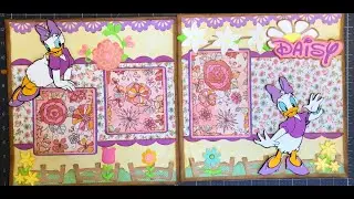 Disney&rsquo;s Daisy Duck, 2 Page 12x12 Scrapbook Layout