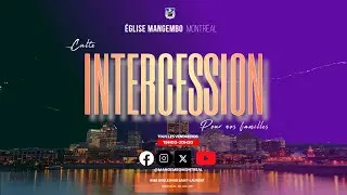 CULTE D'INTERCESSION || VENDREDI 16 JANVIER 2026 || ANCIEN ABEL MWANGA